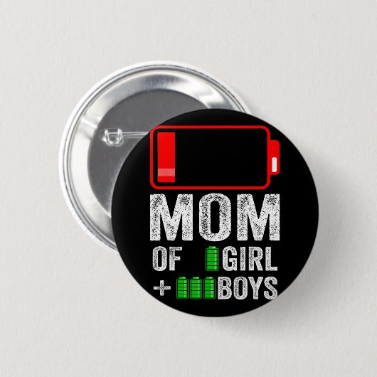 3男の子1女の子ギフトから子供の母の日誕生日 缶バッジ (正面&裏面)