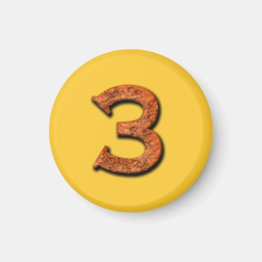 3番の教えマグネットまたはメモリ マグネット (正面)