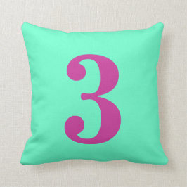 3番の装飾用クッション クッション