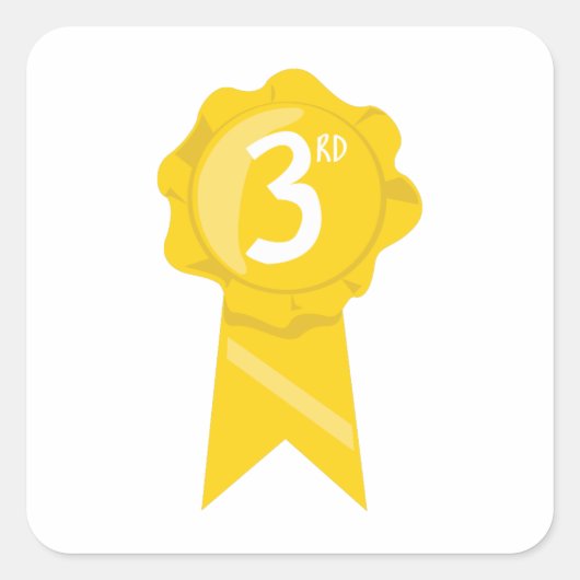 3番目のリボン スクエアシール (正面)