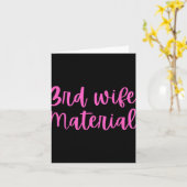 3番目の妻の材料の花嫁になる三番目の結婚のbache カード (黄色い花)