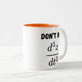 3番目の派生的なJerk数学の学生でない教え ツートーンマグカップ (正面右)