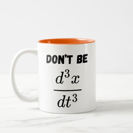 3番目の派生的なJerk数学の学生でない教え ツートーンマグカップ (左)