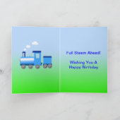 3番目の誕生日カードに名前を追加する カード (内部)