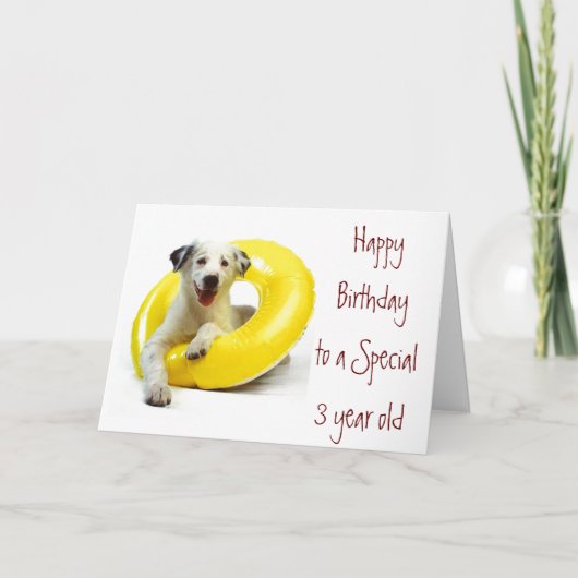 「3番目の誕生日」おもしろいとキスも豊富 カード (正面)