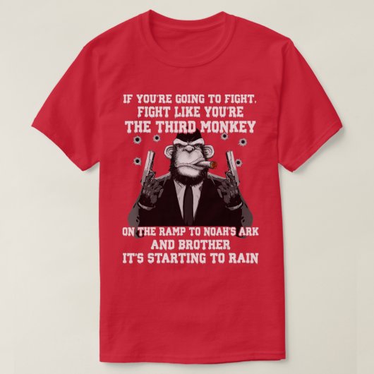 3番目もしのモンケのように戦うつもりよ Tシャツ (デザイン正面)