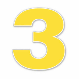 3番金ゴールドと白ステッカー シール