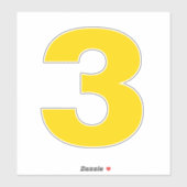 3番金ゴールドと白ステッカー シール (シート)