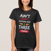 3発だ Tシャツ (正面)