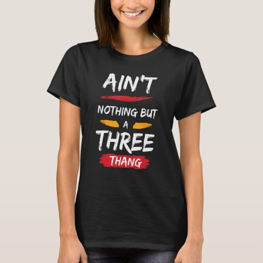 3発だ Tシャツ (正面)