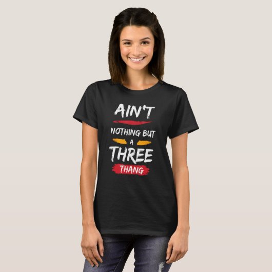 3発だ Tシャツ (正面フル)