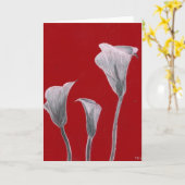 3百合 カード (黄色い花)