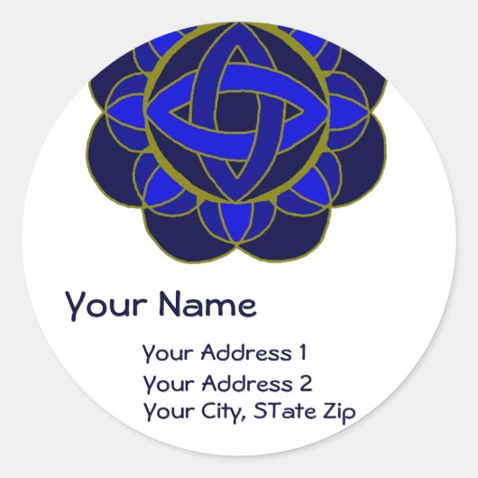 「3眼チャクラを開く」住所 シール (正面)