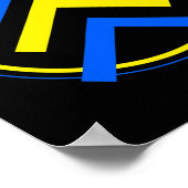 3矢印ロゴダウン症候群 ポスター (角)