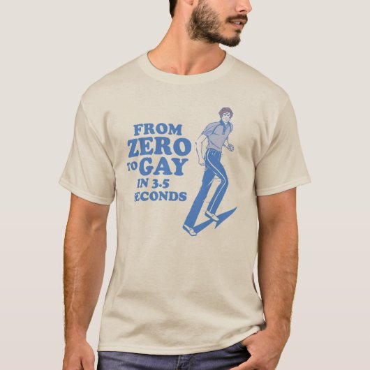 3秒でゲイになる Tシャツ (正面)