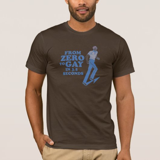 3秒でゲイになる Tシャツ (正面)