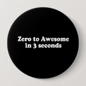 3秒のTシャツの素晴らしいに0点規正して下さい 缶バッジ (正面)