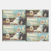 3種類のデザイン ラッピングペーパーシート (正面)