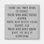 3種類の人 マグネット (正面)