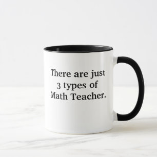 3種類の数学先生マグの悪い冗おもしろい談 マグカップ