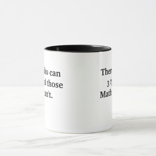 3種類の数学先生マグ悪いジョークおもしろい マグカップ (中央)