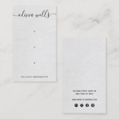 3穴グレースクリプトイヤリング表示ホルダー 名刺 (正面/裏面)