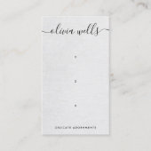 3穴グレースクリプトイヤリング表示ホルダー 名刺 (正面)