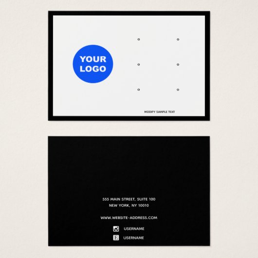 3穴追加ロゴのイヤリングジュエリー表示 (正面&裏面)