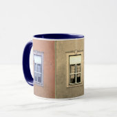 3窓/レースのカーテン/数々のカラー マグカップ (正面左)