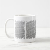 3箱のグランジなデザイン コーヒーマグカップ (左)