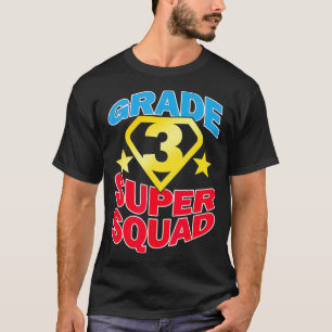 3級すごい分隊スーパーヒーロー先生チーム Tシャツ