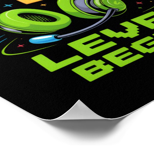 3級の初日がシャツゲーマーBoを始める ポスター (角)