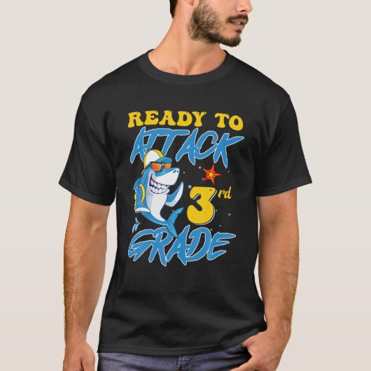 3級アパレル新学期Sを攻撃する準備ができている Tシャツ (正面)