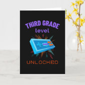 3級レベルのロック解除 カード (黄色い花)