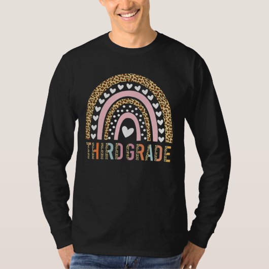 3級先生レオパード虹3級テアック Tシャツ (正面)