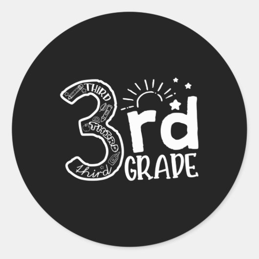 3級先生分隊・3級Bに進級 ラウンドシール (正面)