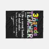 3級先生新学期ギフト3級Te フリースブランケット (正面(横))