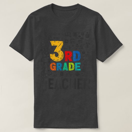 3級先生新学期グラフィック3級 Tシャツ (デザイン正面)