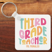 3級先生評価カラフル キーホルダー (正面)