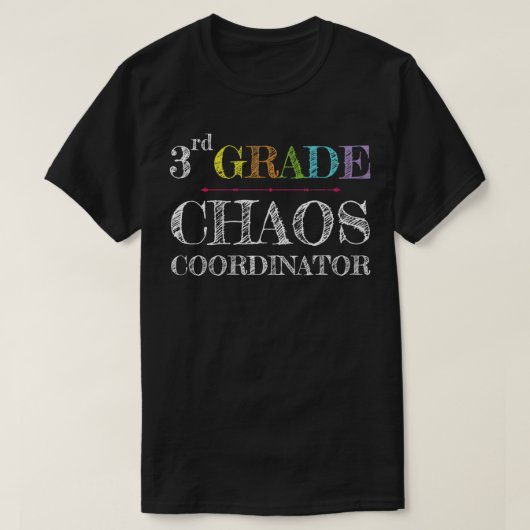 3級先生3級カオスコーディネーター Tシャツ (デザイン正面)