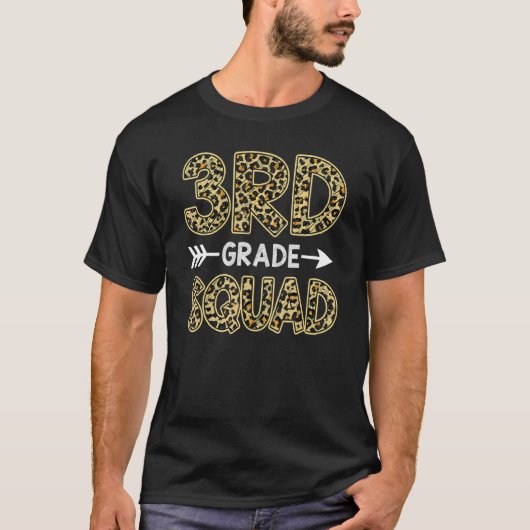 3級分隊ヒョウ三級先生スタッド Tシャツ (正面)