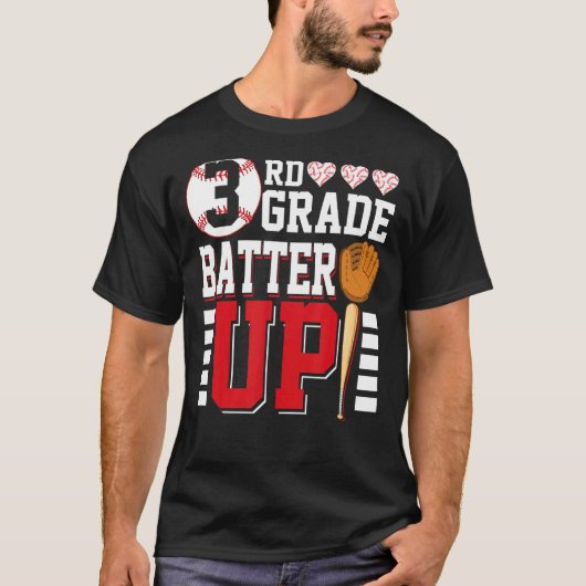 3級新学期3級バッターアップベース Tシャツ (正面)