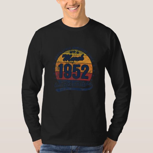 3素晴らし月の70誕生日生まれは絶対 Tシャツ (正面)