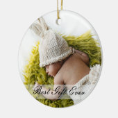 3素朴世クリスマスギフトの生まれたばかりのフ最高のァイズ セラミックオーナメント (左)