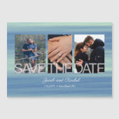 3素朴枚の写真付きコラージュ磁石を保存 (正面)