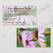 3紫色Coneflowers 名刺 (正面/裏面)