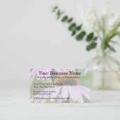 3紫色Coneflowers 名刺 (スタンド正面)