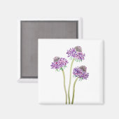 3紫scabiosa scoopflowers water color マグネット (正面/裏面)