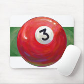 3絵を描プールボールパターン マウスパッド (マウス)