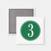 #3緑の円 マグネット (正面/裏面)